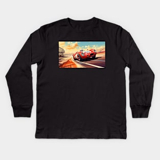 Vintage Racing Car Kids Long Sleeve T-Shirt